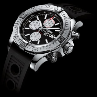 Buy Luxury Replica Breitling Super Avenger II Chronograph Steel Black Rubber with Holes watch